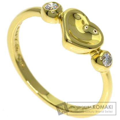 TIFFANY&Co. Full Heart 2P Diamond Ring K18 Yellow Gold Ladies [Used]
