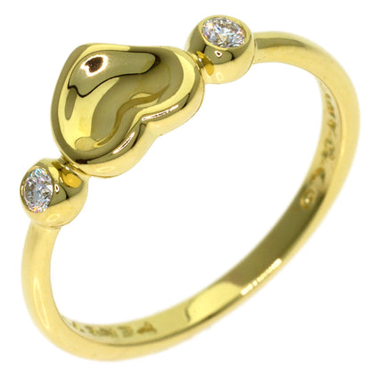 TIFFANY&Co. Full Heart 2P Diamond Ring K18 Yellow Gold Ladies [Used]