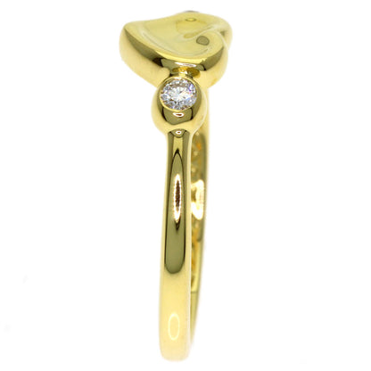 TIFFANY&Co. Full Heart 2P Diamond Ring K18 Yellow Gold Ladies [Used]