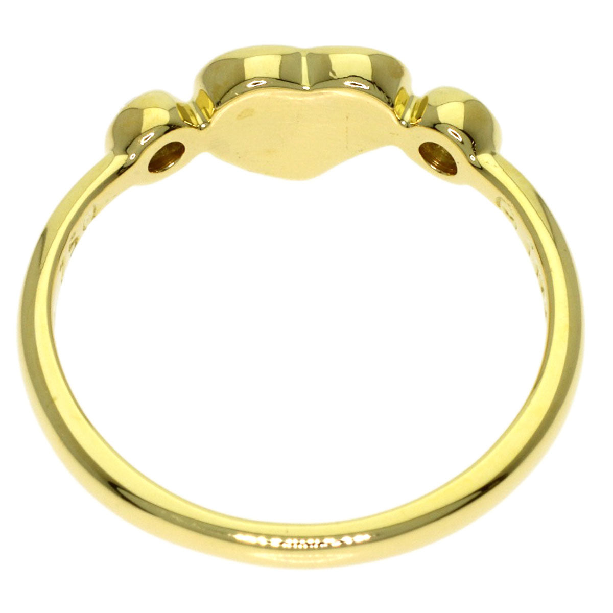 TIFFANY&Co. Full Heart 2P Diamond Ring K18 Yellow Gold Ladies [Used]