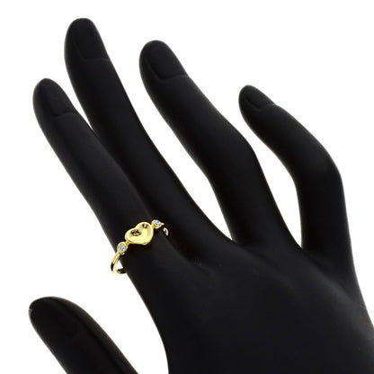 TIFFANY&Co. Full Heart 2P Diamond Ring K18 Yellow Gold Ladies [Used]