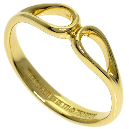 TIFFANY&Co. open teardrop Ring K18 Yellow Gold Ladies [Used]
