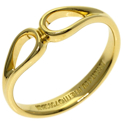 TIFFANY&Co. open teardrop Ring K18 Yellow Gold Ladies [Used]