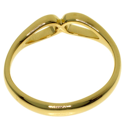 TIFFANY&Co. open teardrop Ring K18 Yellow Gold Ladies [Used]