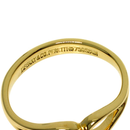 TIFFANY&Co. open teardrop Ring K18 Yellow Gold Ladies [Used]