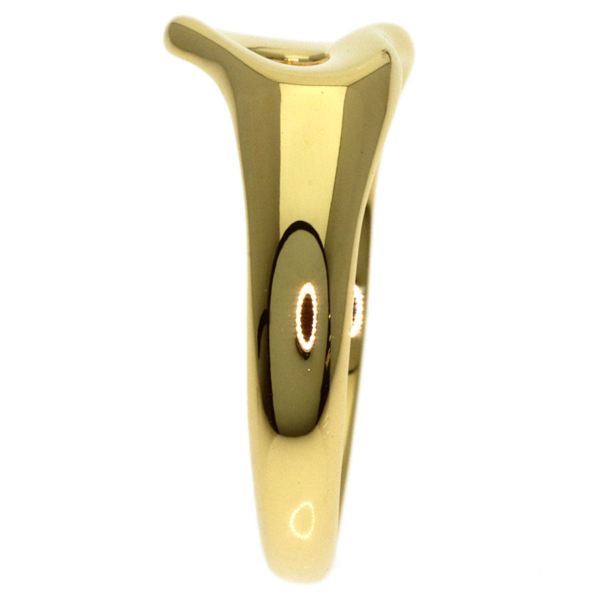 TIFFANY&Co. Open heart Ring K18 Yellow Gold Ladies [Used]