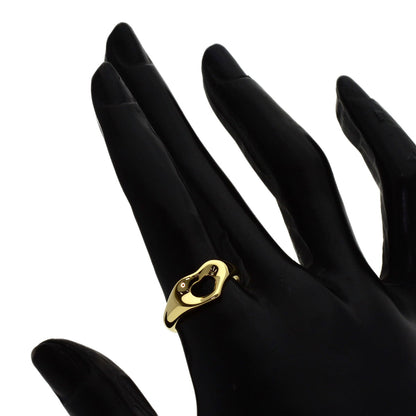 TIFFANY&Co. Open heart Ring K18 Yellow Gold Ladies [Used]