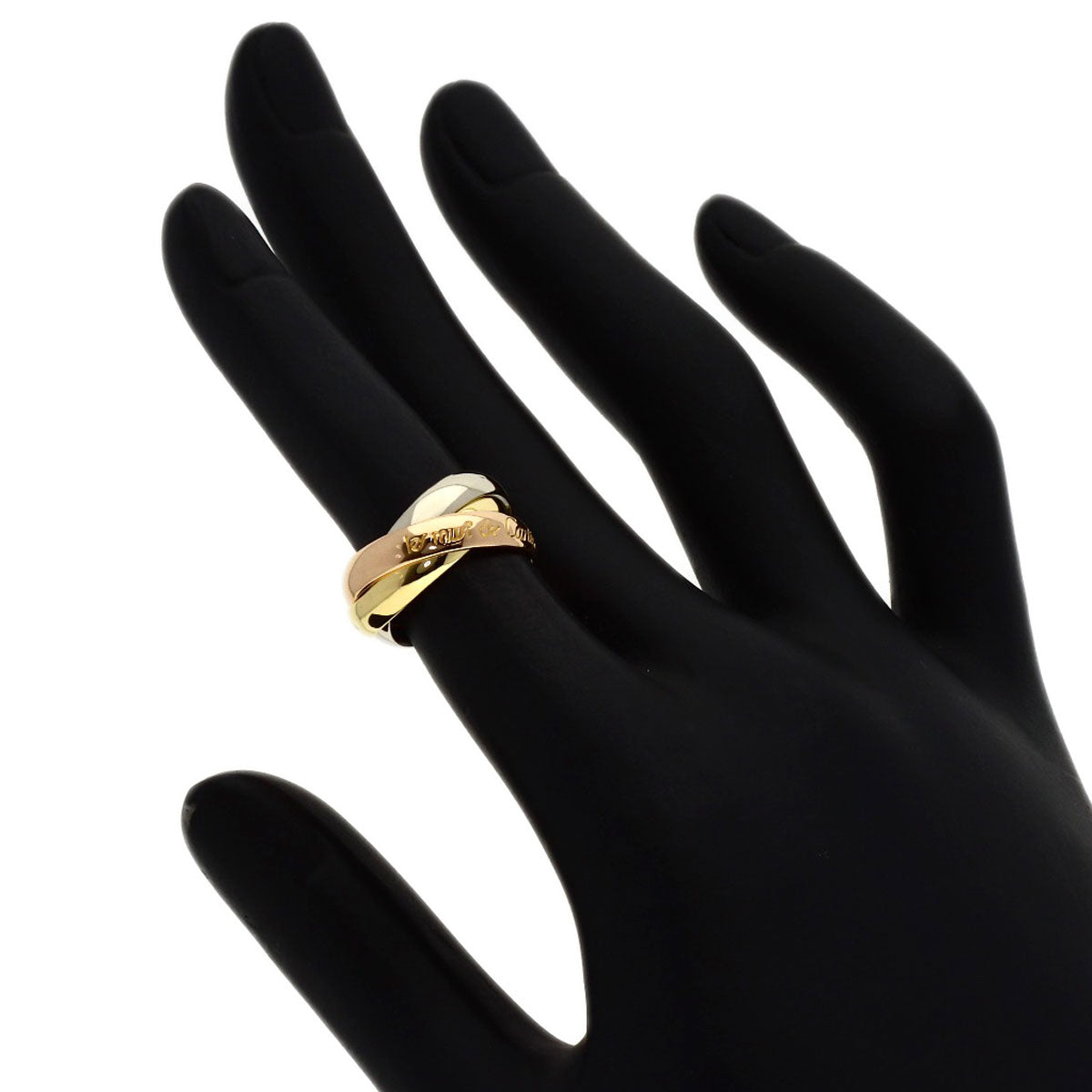 CARTIER Trinity #45 Ring K18 Yellow Gold K18 White GoldLadies [Used]