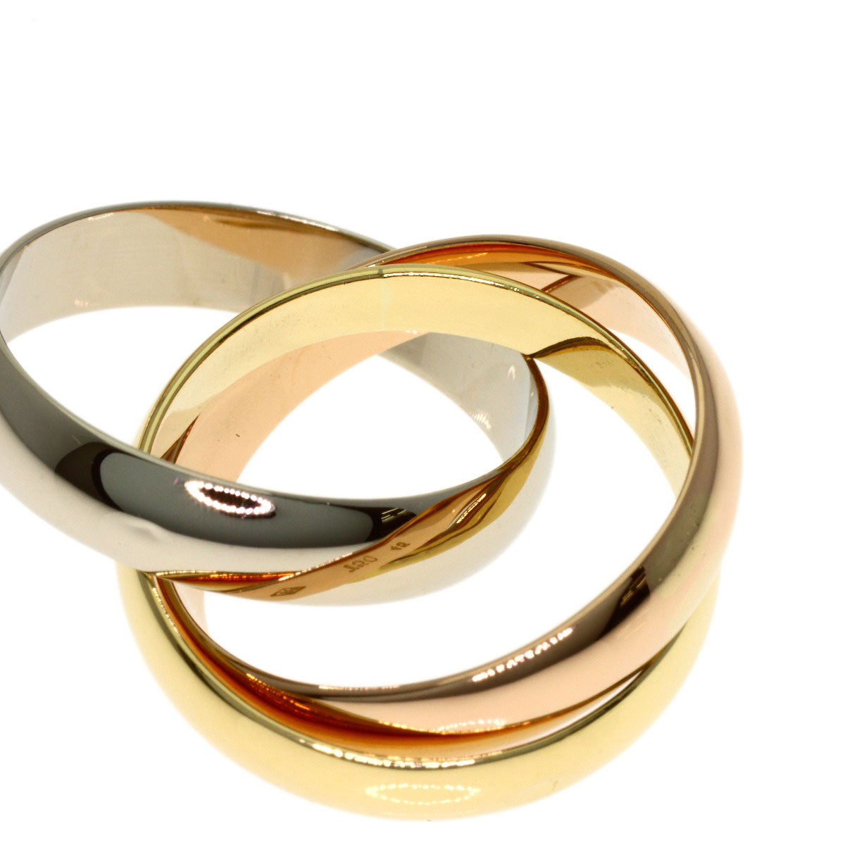 CARTIER Trinity #45 Ring K18 Yellow Gold K18 White GoldLadies [Used]