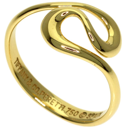 TIFFANY&Co. open wave Ring K18 Yellow Gold Ladies [Used]