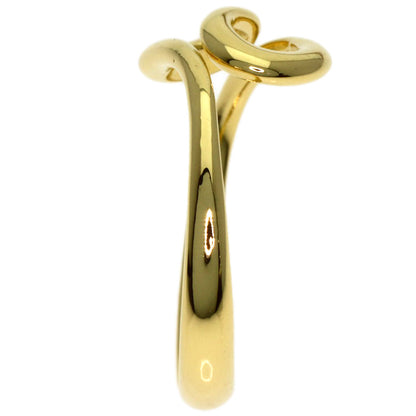 TIFFANY&Co. open wave Ring K18 Yellow Gold Ladies [Used]
