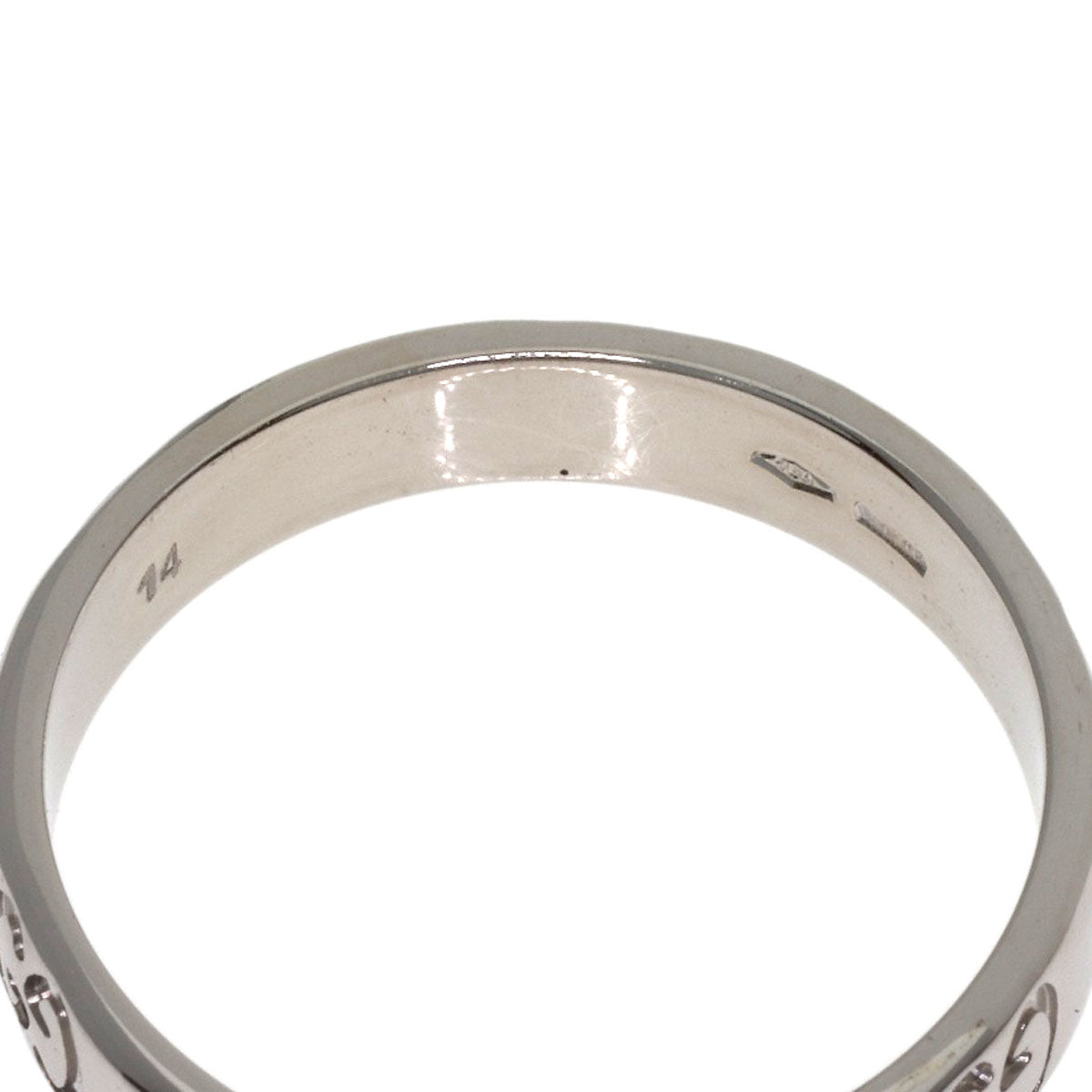 GUCCI Icon #14 Ring K18 White Gold Ladies [Used]