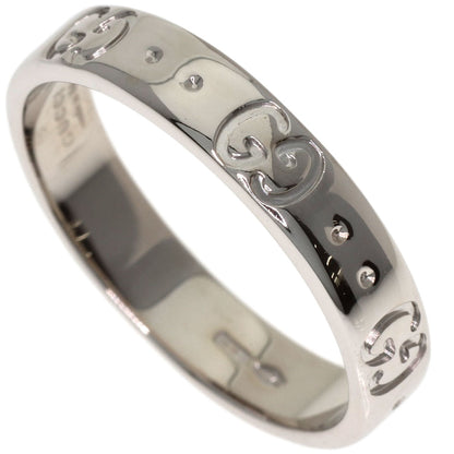 GUCCI Icon #14 Ring K18 White Gold Ladies [Used]