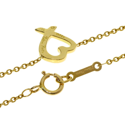 TIFFANY&Co. Loving heart Necklace K18 Yellow Gold Ladies [Used]