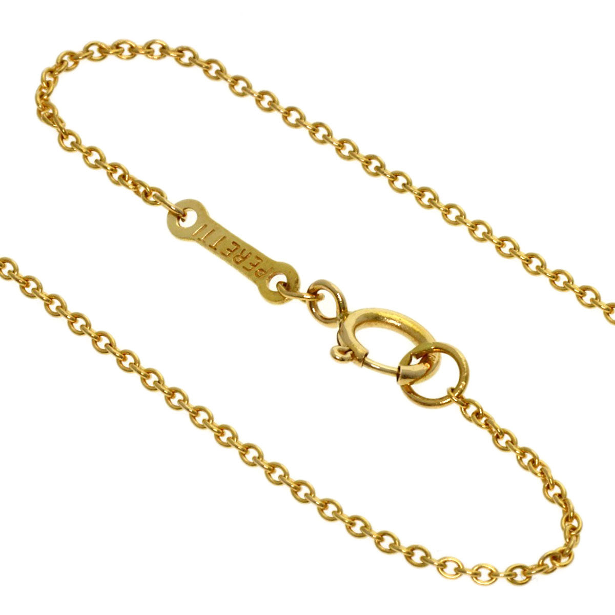 TIFFANY&Co. Bean Necklace K18 Yellow Gold Ladies [Used]