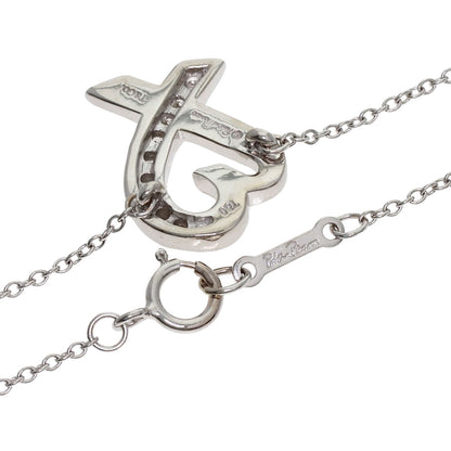 TIFFANY&Co. Loving Heart Diamond Necklace K18 White Gold Ladies [Used]