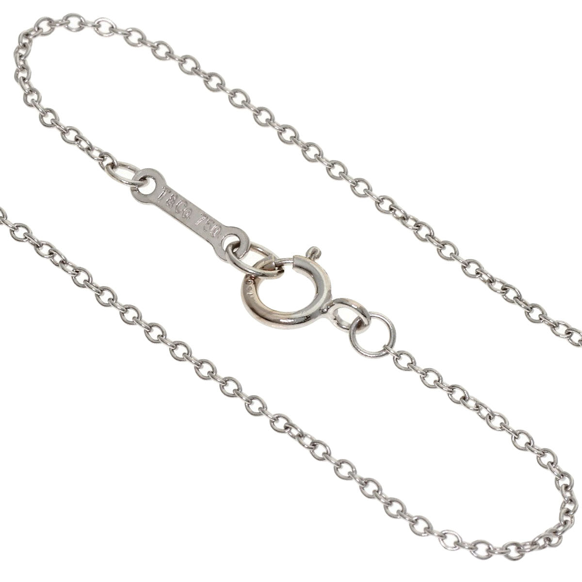 TIFFANY&Co. Loving Heart Diamond Necklace K18 White Gold Ladies [Used]
