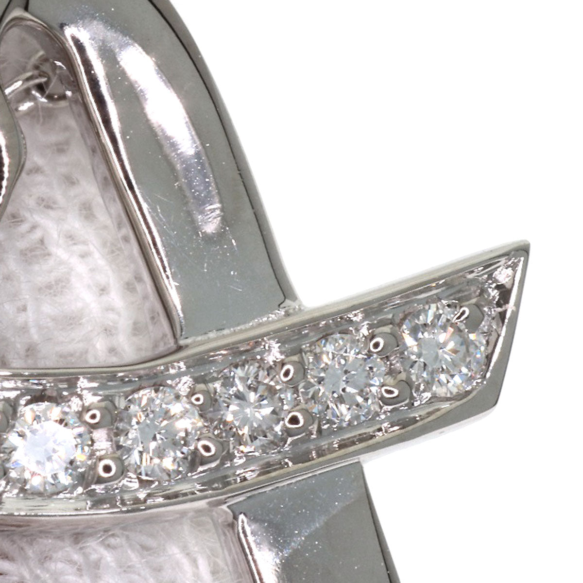 TIFFANY&Co. Loving Heart Diamond Necklace K18 White Gold Ladies [Used]