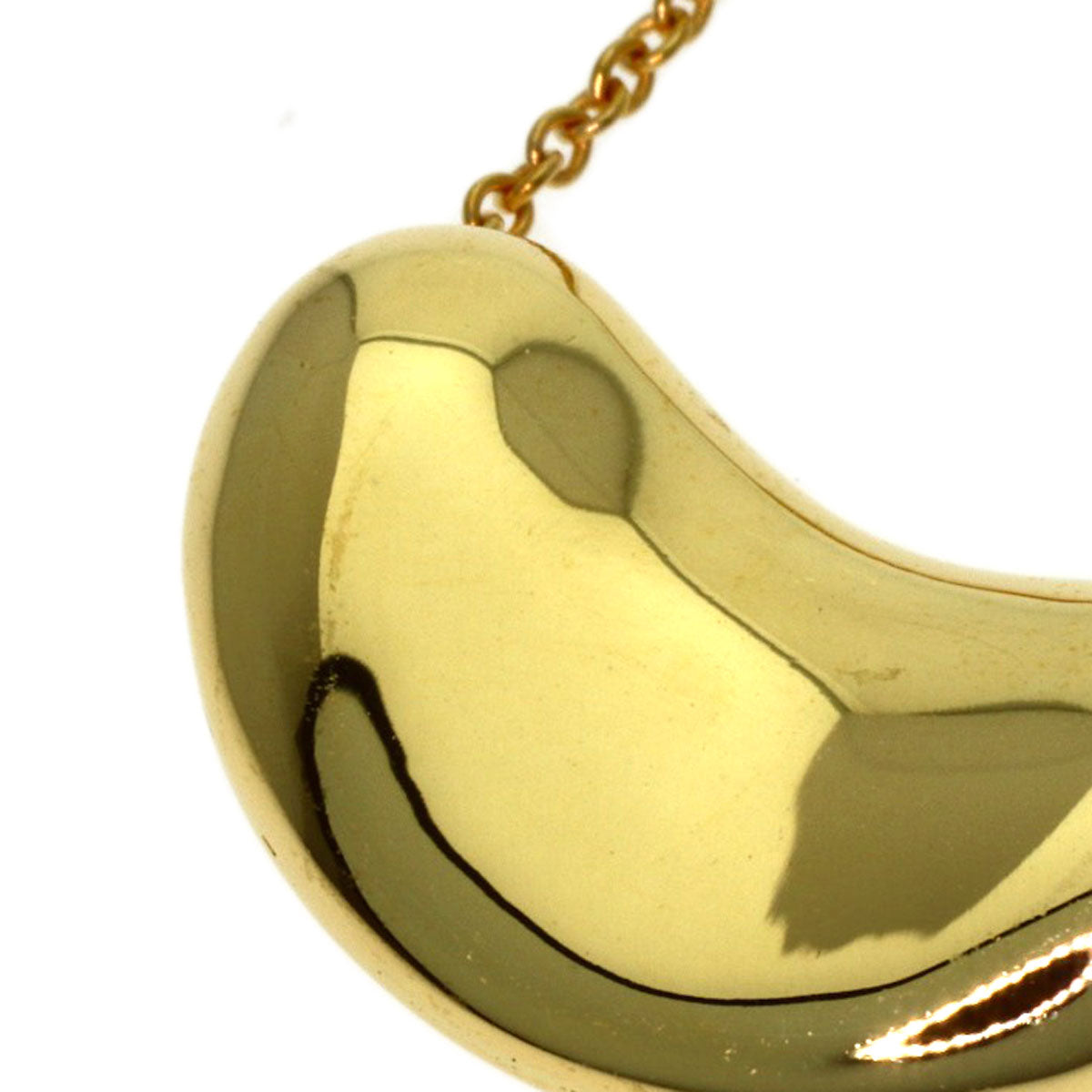 TIFFANY&Co. Bean Necklace K18 Yellow Gold Ladies [Used]
