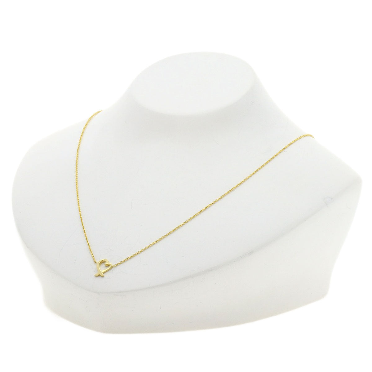 TIFFANY&Co. Loving heart Necklace K18 Yellow Gold Ladies [Used]