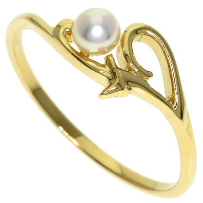 MIKIMOTO Pearl Pearl Ring K18 Yellow Gold Ladies [Used]