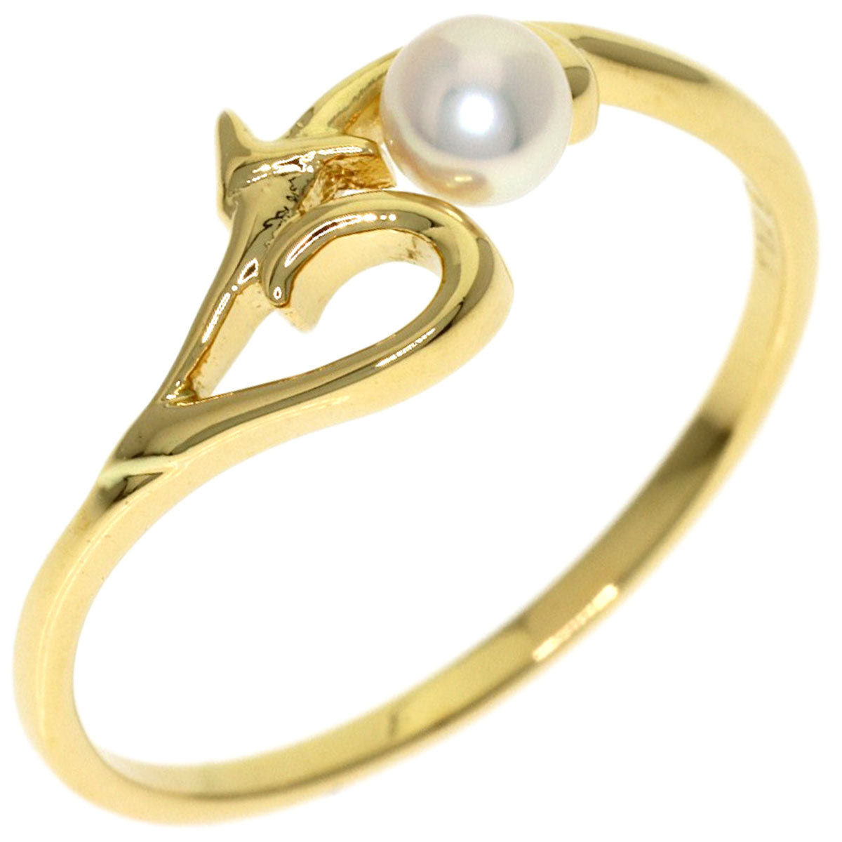 MIKIMOTO Pearl Pearl Ring K18 Yellow Gold Ladies [Used]