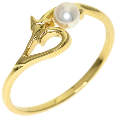 MIKIMOTO Pearl Pearl Ring K18 Yellow Gold Ladies [Used]