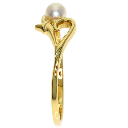 MIKIMOTO Pearl Pearl Ring K18 Yellow Gold Ladies [Used]