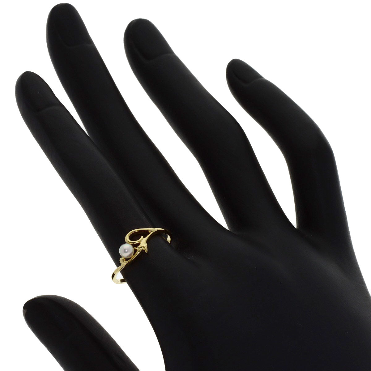 MIKIMOTO Pearl Pearl Ring K18 Yellow Gold Ladies [Used]