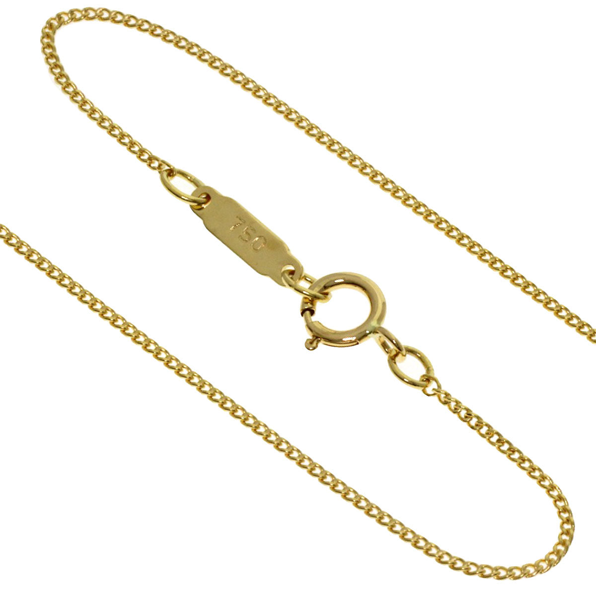 TIFFANY&Co. Leaf heart Necklace K18 Yellow Gold Ladies [Used]