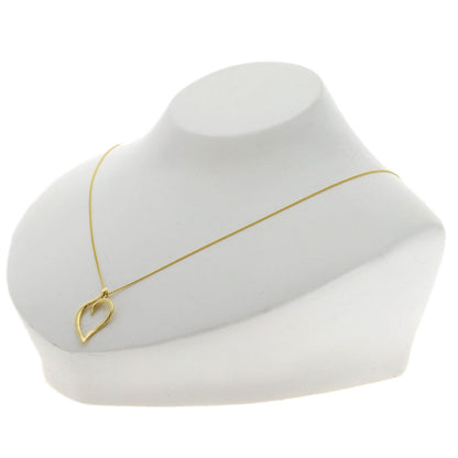 TIFFANY&Co. Leaf heart Necklace K18 Yellow Gold Ladies [Used]