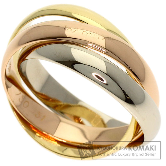 CARTIER Trinity #51 Ring K18 Yellow Gold 18K Pink GoldLadies [Used]
