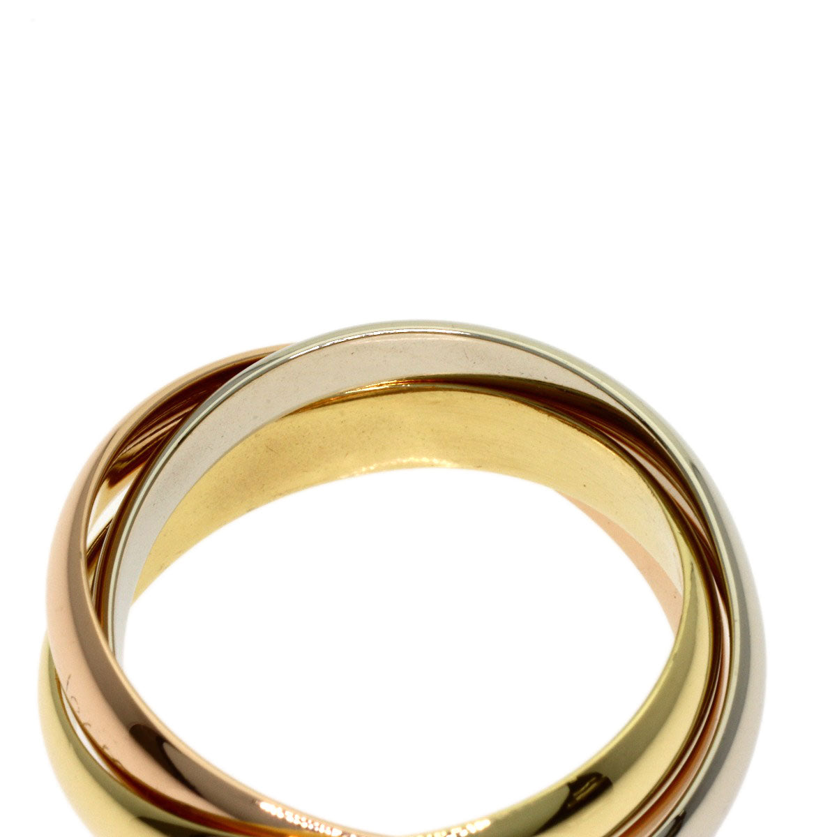 CARTIER Trinity #51 Ring K18 Yellow Gold 18K Pink GoldLadies [Used]