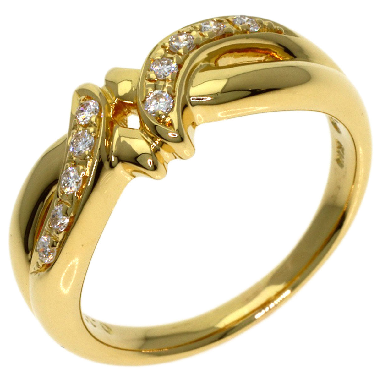 TASAKI Diamond Ring K18 Yellow Gold Ladies [Used]