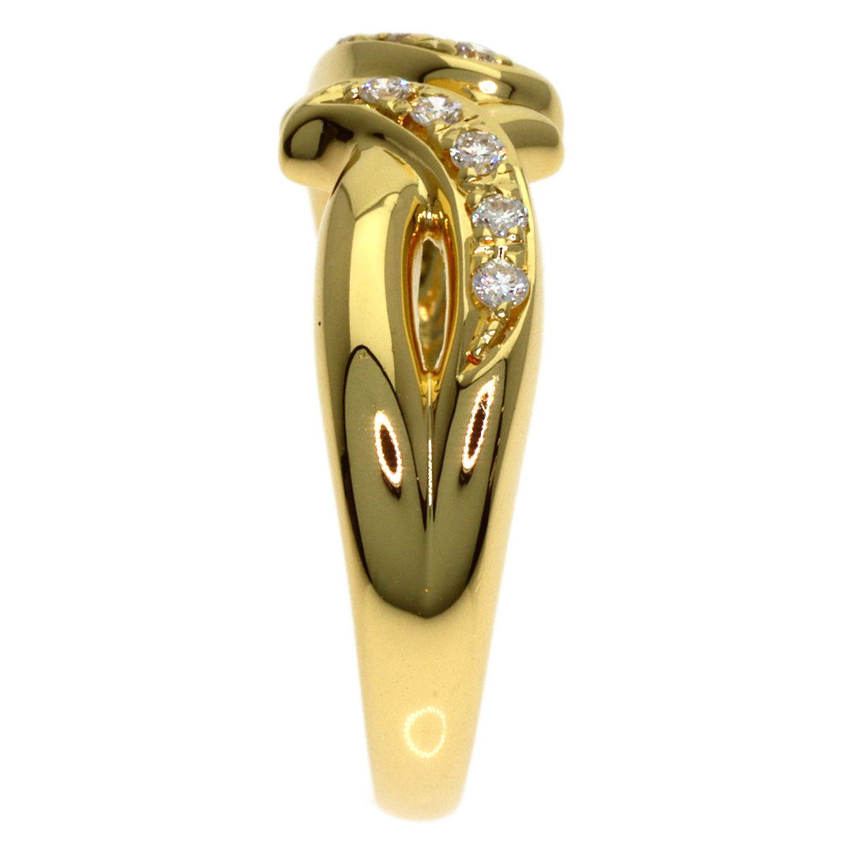 TASAKI Diamond Ring K18 Yellow Gold Ladies [Used]