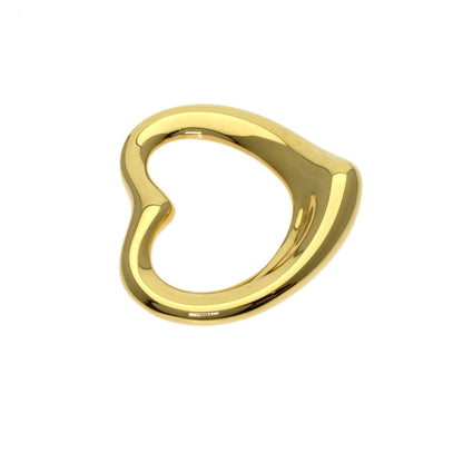 TIFFANY&Co. Open heart Pendant top K18 Yellow Gold Ladies [Used]