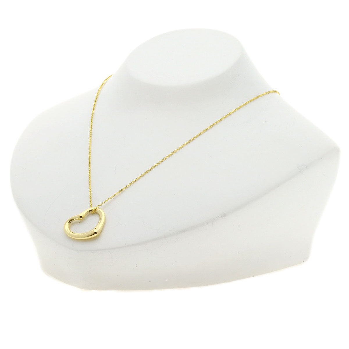 TIFFANY&Co. Open heart Necklace K18 Yellow Gold Ladies [Used]