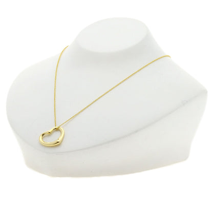 TIFFANY&Co. Open heart Necklace K18 Yellow Gold Ladies [Used]