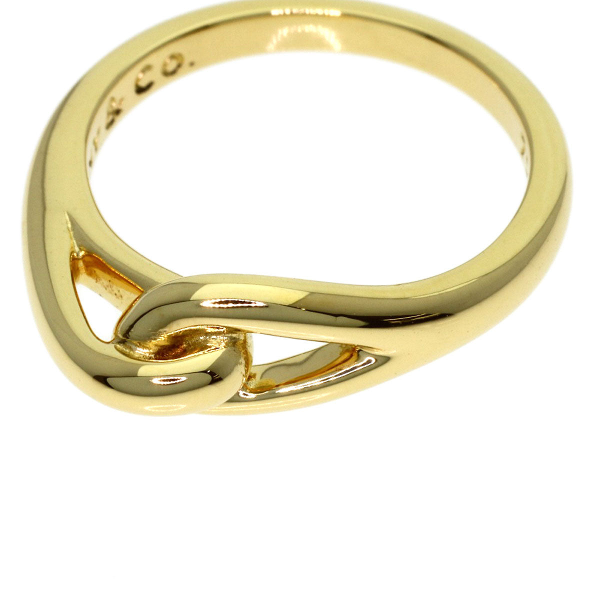 TIFFANY&Co. knot Ring K18 Yellow Gold Ladies [Used]