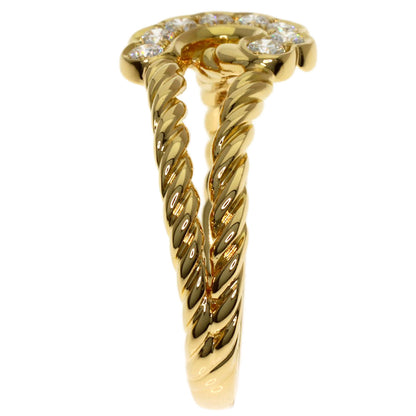 POLA Diamond Ring K18 Yellow Gold Ladies [Used]