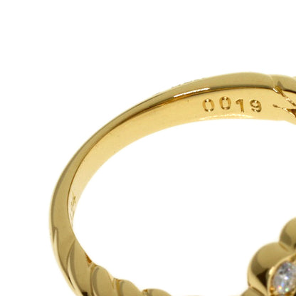 POLA Diamond Ring K18 Yellow Gold Ladies [Used]