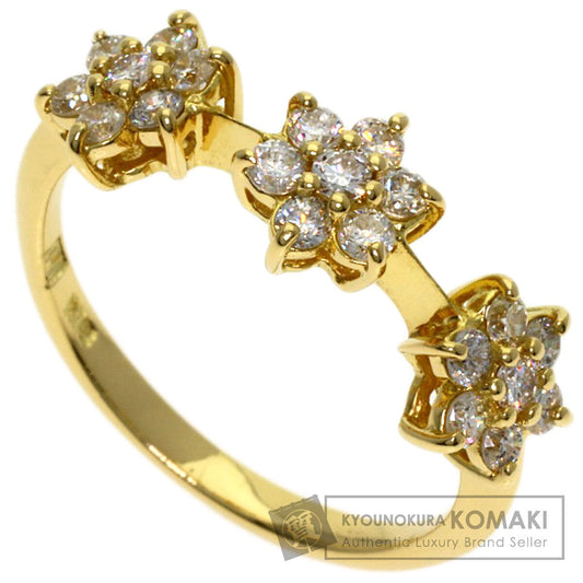 Ponte Vecchio Diamond Ring K18 Yellow Gold Ladies [Used]