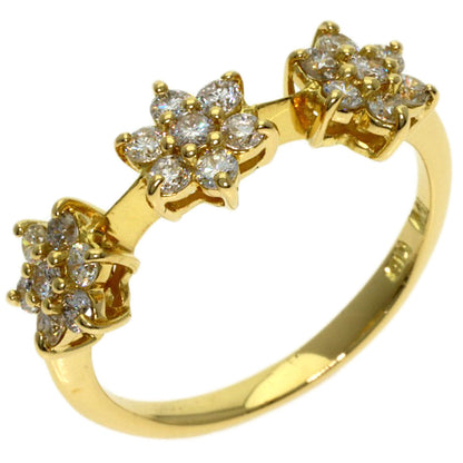 Ponte Vecchio Diamond Ring K18 Yellow Gold Ladies [Used]