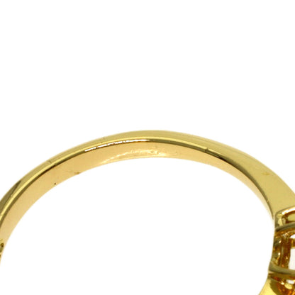 Ponte Vecchio Diamond Ring K18 Yellow Gold Ladies [Used]