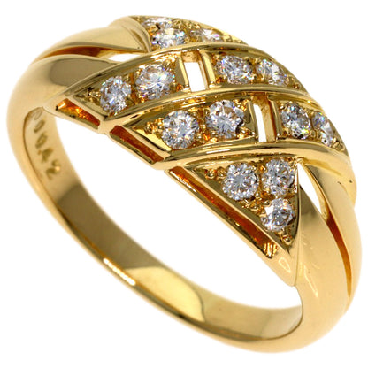POLA Diamond Ring K18 Yellow Gold Ladies [Used]