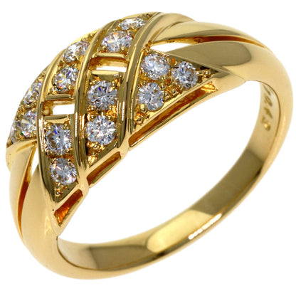 POLA Diamond Ring K18 Yellow Gold Ladies [Used]