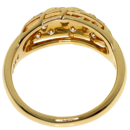 POLA Diamond Ring K18 Yellow Gold Ladies [Used]
