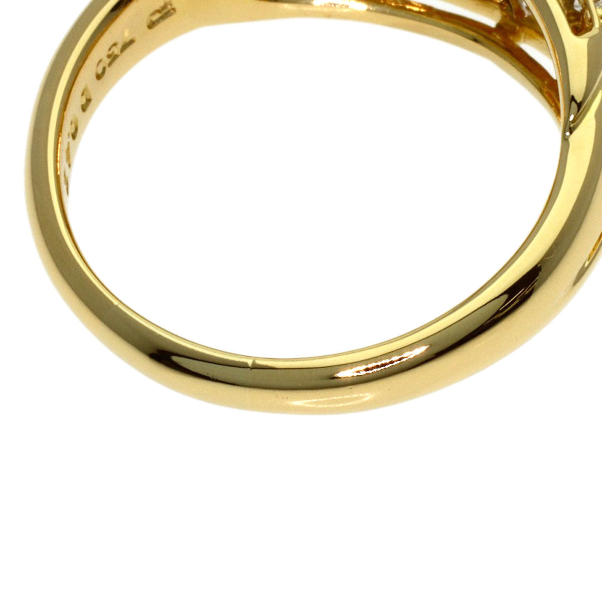 POLA Diamond Ring K18 Yellow Gold Ladies [Used]