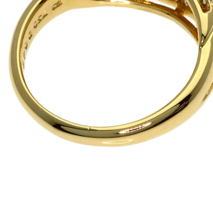 POLA Diamond Ring K18 Yellow Gold Ladies [Used]