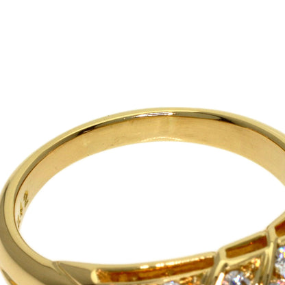 POLA Diamond Ring K18 Yellow Gold Ladies [Used]